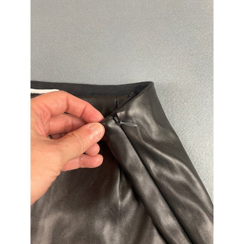 Nine West Black Faux Leather Pencil Skirt - Picture 6 of 10